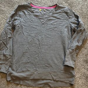 Xersion Gray V-Neck Sweatshirt